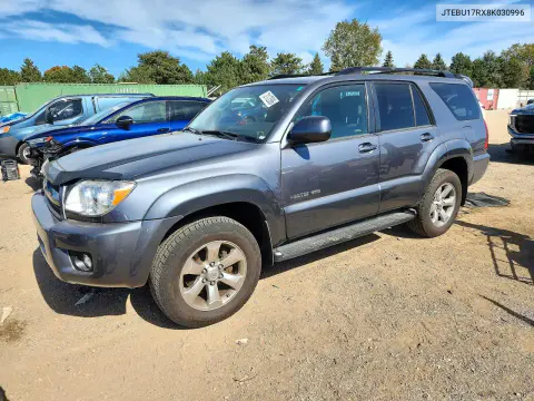 JTEBU17RX8K030996 — 2008 Toyota 4RUNNER, Передняя часть, фото до ремонта