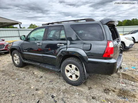 2008 Toyota 4Runner Sr5 VIN JTEBU14R88K026367 фото 2