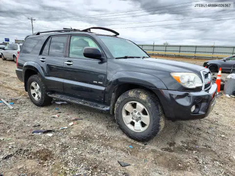 2008 Toyota 4Runner Sr5 VIN JTEBU14R88K026367 фото 4