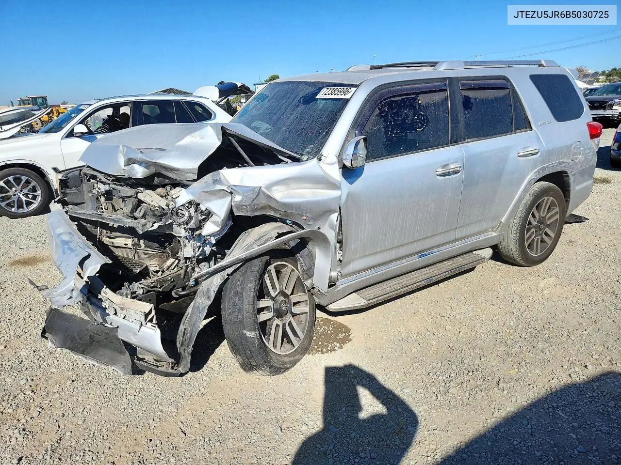 2011 Toyota 4Runner Limited VIN JTEZU5JR6B5030725 фото 1