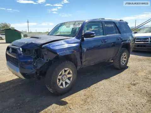 JTEBU5JR2E5189523 — 2014 Toyota 4RUNNER, Передняя часть, фото до ремонта
