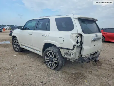 2016 Toyota 4Runner Limited VIN JTEBU5JR4G5318316 фото 2