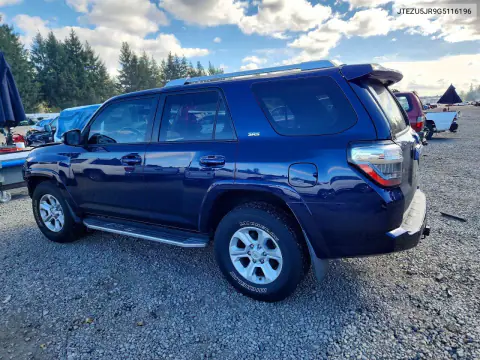 2016 Toyota 4Runner Sr5 Premium VIN JTEZU5JR9G5116196 фото 2