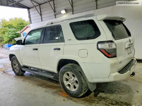 2017 Toyota 4Runner Sr5 VIN JTEZU5JR9H5162581 фото 2