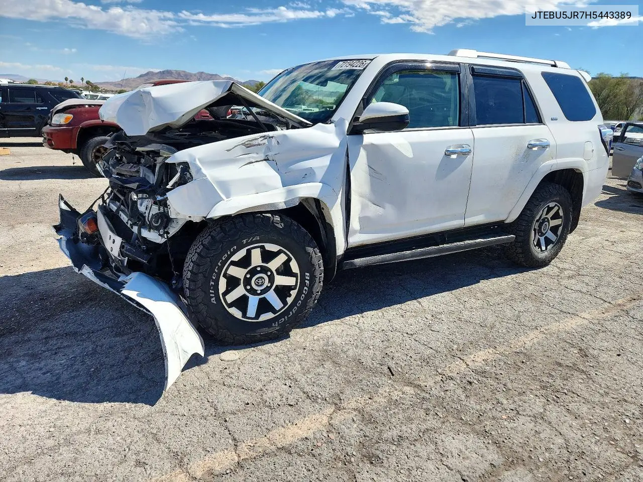 2017 Toyota 4Runner Sr5 VIN JTEBU5JR7H5443389 фото 1
