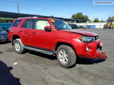 2018 Toyota 4Runner Sr5 Premium VIN JTEBU5JR1J5497230 фото 4