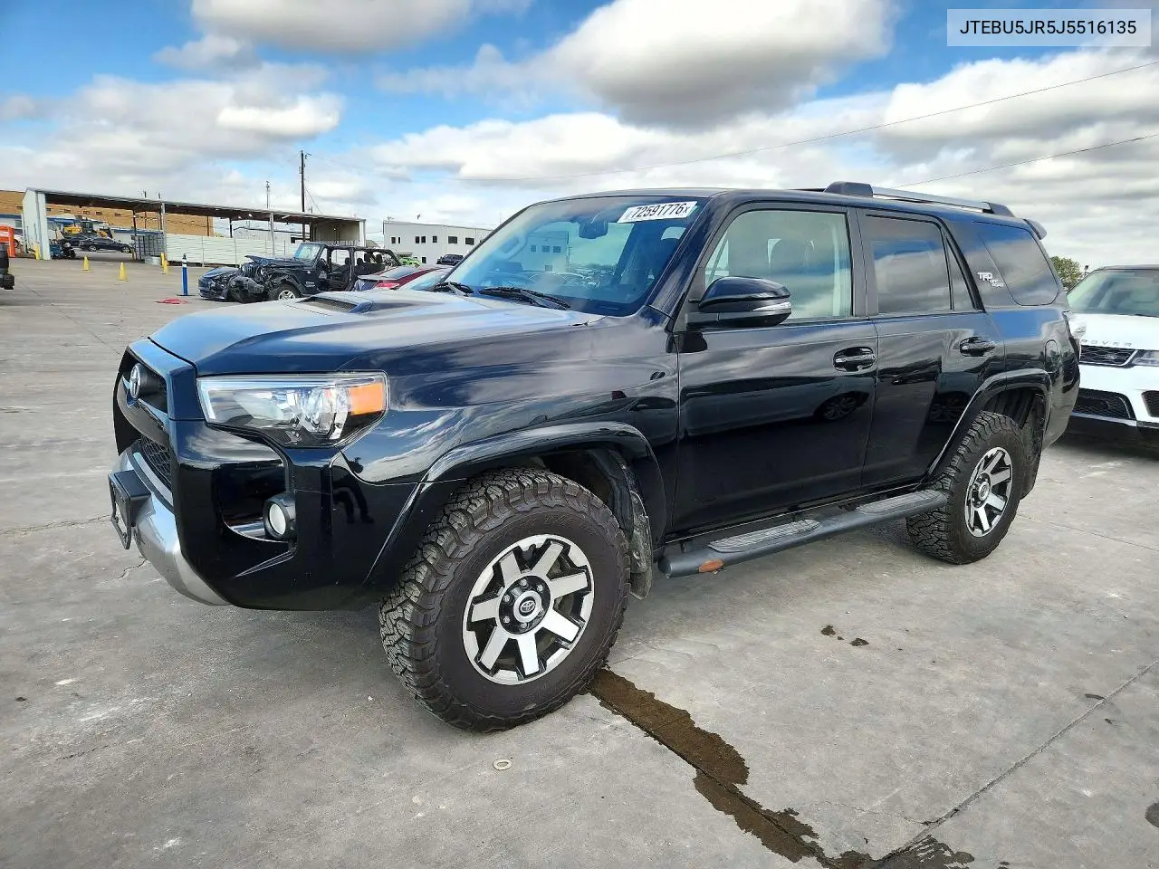 JTEBU5JR5J5516135 Toyota 4RUNNER 2018 — повреждение Задняя часть, фото до ремонта