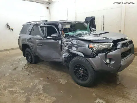 2019 Toyota 4Runner Trd Off-Road Premium VIN JTEBU5JR6K5707824 фото 4