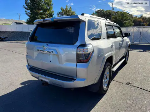 2019 Toyota 4Runner Sr5 Premium VIN JTEBU5JR0K5699168 фото 3