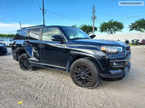 JTEBU5JR2K5685577 — 2019 Toyota 4RUNNER, фото 4 с аукциона Copart, Боковая часть