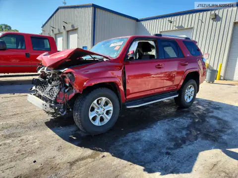 JTEZU5JR9L5220424 — 2020 Toyota 4RUNNER, Передняя часть, фото до ремонта