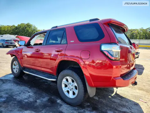 2020 Toyota 4Runner Sr5 VIN JTEZU5JR9L5220424 фото 2