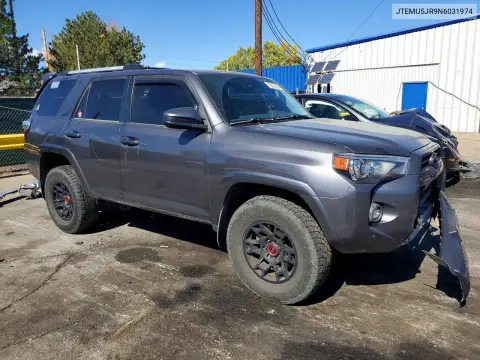 2022 Toyota 4Runner Sr5 VIN JTEMU5JR9N6031974 фото 4