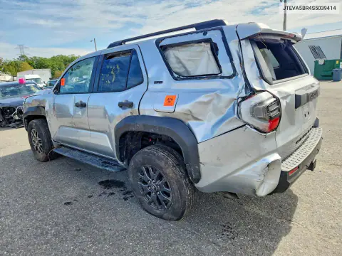 2025 Toyota 4Runner Sr5 VIN JTEVA5BR4S5039414 фото 2