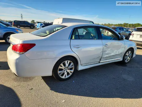 2011 Toyota Avalon Base VIN 4T1BK3DB9BU412814 фото 3