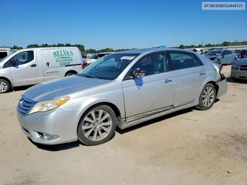 4T1BK3DBXCU443121 — 2012 Toyota Avalon, Задняя часть, фото до ремонта