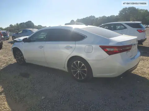2016 Toyota Avalon Xle VIN 4T1BK1EBXGU198006 фото 2