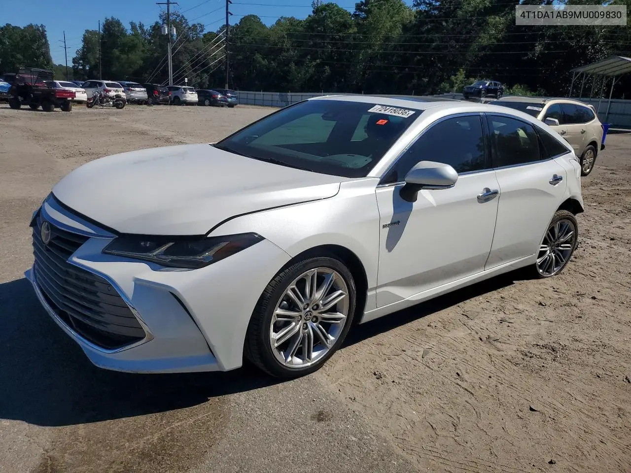 4T1DA1AB9MU009830 Toyota Avalon 2021 — повреждение Задняя часть, фото до ремонта