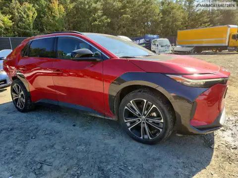 JTMABACA1RA072874 — 2024 Toyota BZ4X, фото 4 с аукциона Copart, Задняя часть