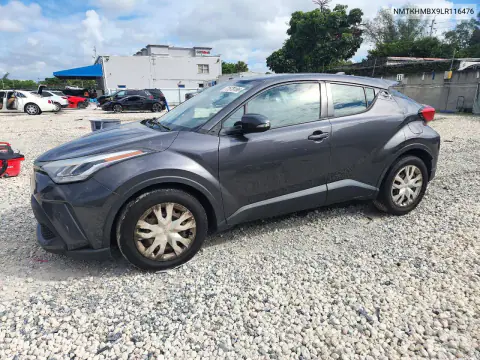 NMTKHMBX9LR116476 — 2020 Toyota C-HR, Передняя часть, фото до ремонта