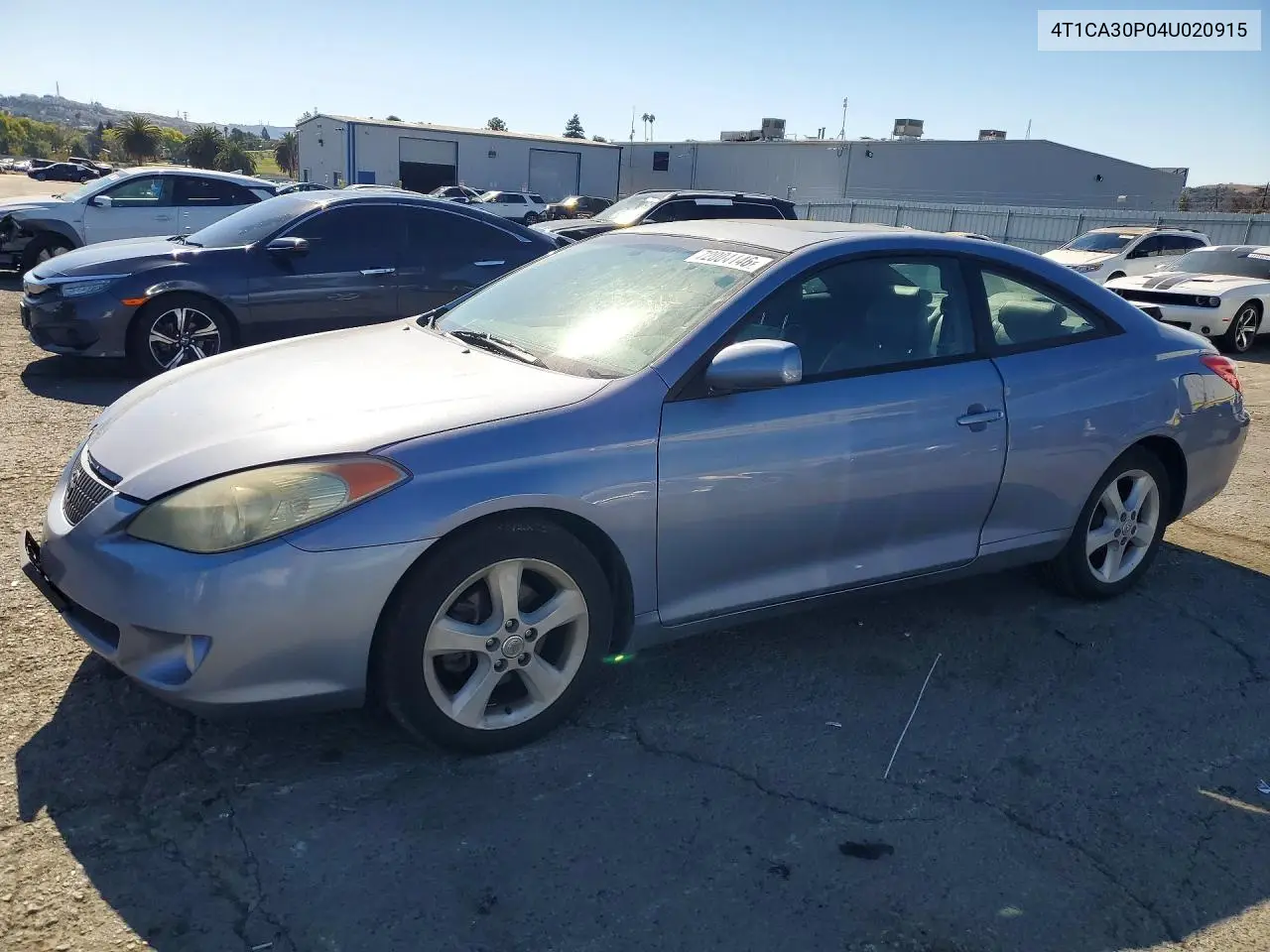 2004 Toyota Camry Solara Sle V6 VIN 4T1CA30P04U020915 фото 1