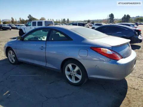 2004 Toyota Camry Solara Sle V6 VIN 4T1CA30P04U020915 фото 2