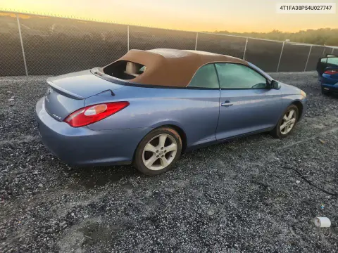 2004 Toyota Camry Solara Sle V6 VIN 4T1FA38P54U027747 фото 3