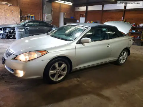 4T1FA38P85U058346 — 2005 Toyota Camry Solara, Задняя часть, фото до ремонта