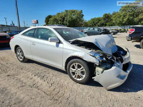 2006 Toyota Camry Solara Se VIN 4T1CE38P46U751097 фото 4