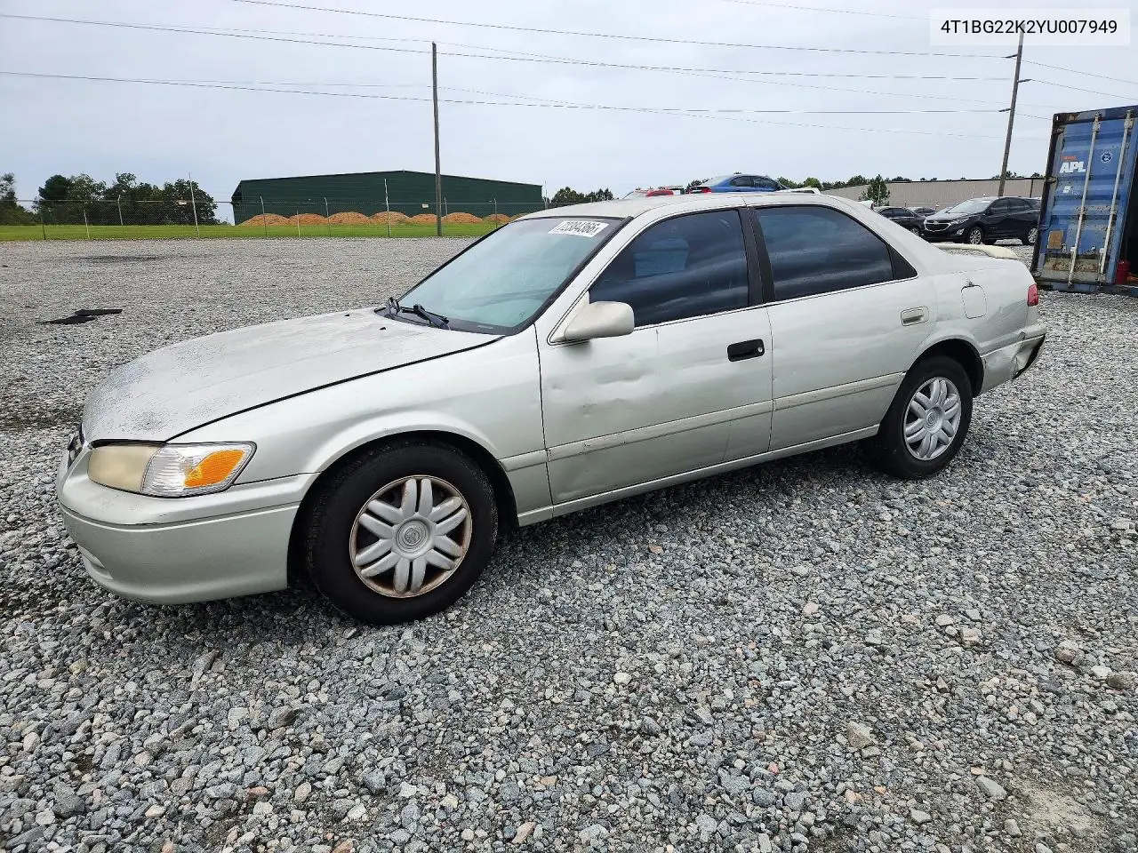 2000 Toyota Camry Le VIN 4T1BG22K2YU007949 фото 1
