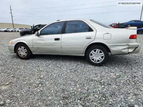2000 Toyota Camry Le VIN 4T1BG22K2YU007949 фото 2