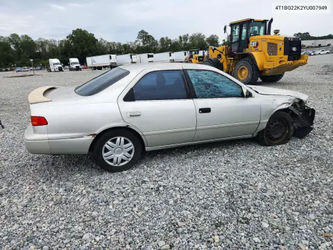 2000 Toyota Camry Le VIN 4T1BG22K2YU007949 фото 3