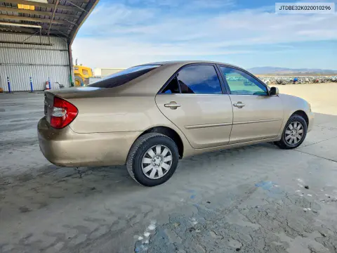 2002 Toyota Camry Le VIN JTDBE32K020010296 фото 3