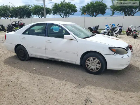 2002 Toyota Camry Le VIN JTDBE32K820014435 фото 4