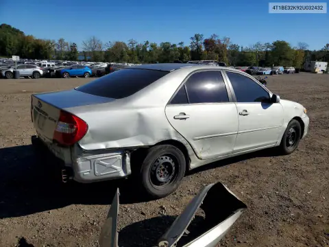 2002 Toyota Camry Le VIN 4T1BE32K92U032432 фото 3