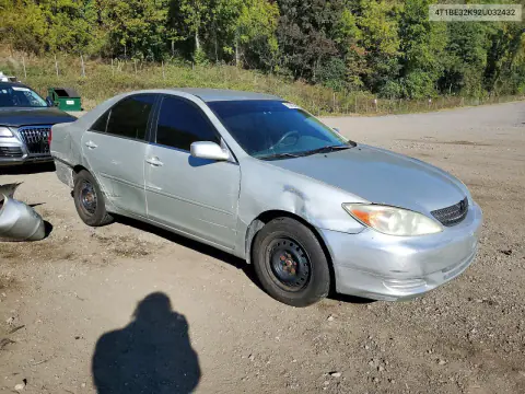 2002 Toyota Camry Le VIN 4T1BE32K92U032432 фото 4