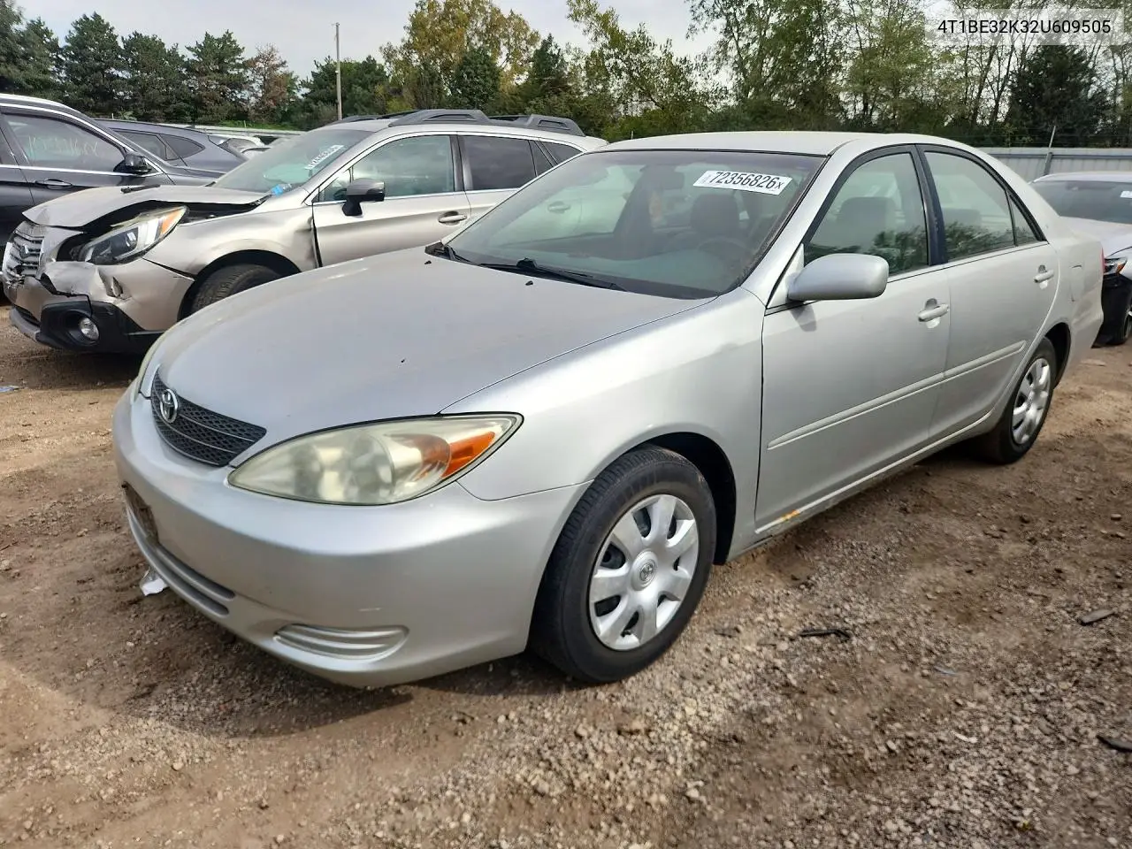 2002 Toyota Camry Le VIN 4T1BE32K32U609505 фото 1
