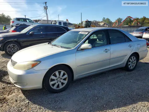 2002 Toyota Camry Xle V6 VIN 4T1BF30K02U538022 фото 1
