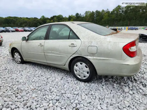 2002 Toyota Camry Le VIN 4T1BE32K92U005201 фото 2