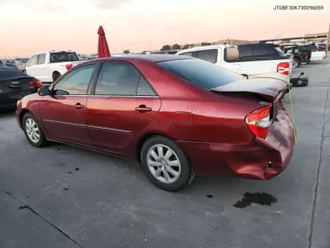 2003 Toyota Camry Xle V6 VIN JTDBF30K730096059 фото 2