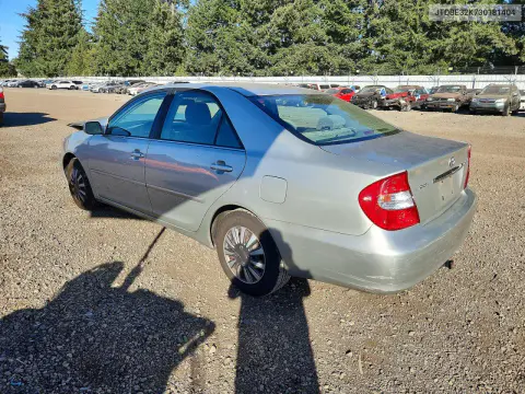 2003 Toyota Camry Le VIN JTDBE32K730181404 фото 2
