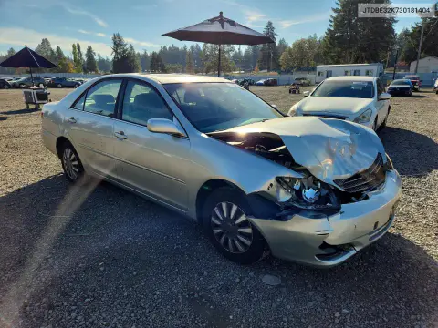 2003 Toyota Camry Le VIN JTDBE32K730181404 фото 4