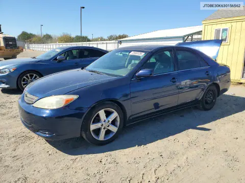 2003 Toyota Camry Le VIN JTDBE30K630156562 фото 1