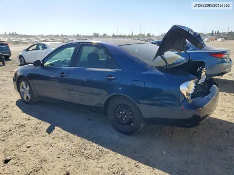 2003 Toyota Camry Le VIN JTDBE30K630156562 фото 2