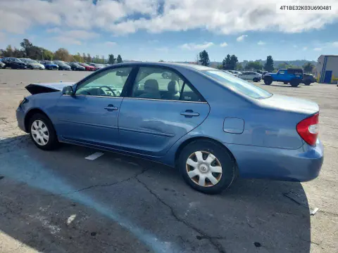 2003 Toyota Camry Le VIN 4T1BE32K03U690481 фото 2