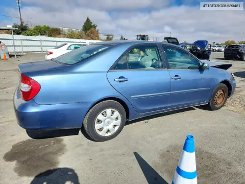 2003 Toyota Camry Le VIN 4T1BE32K03U690481 фото 3