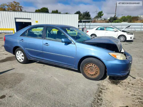 2003 Toyota Camry Le VIN 4T1BE32K03U690481 фото 4