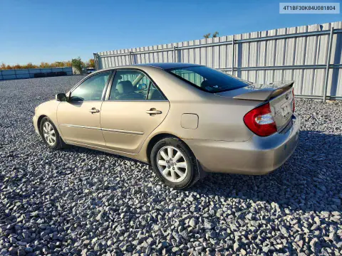 2004 Toyota Camry Xle V6 VIN 4T1BF30K84U081804 фото 2