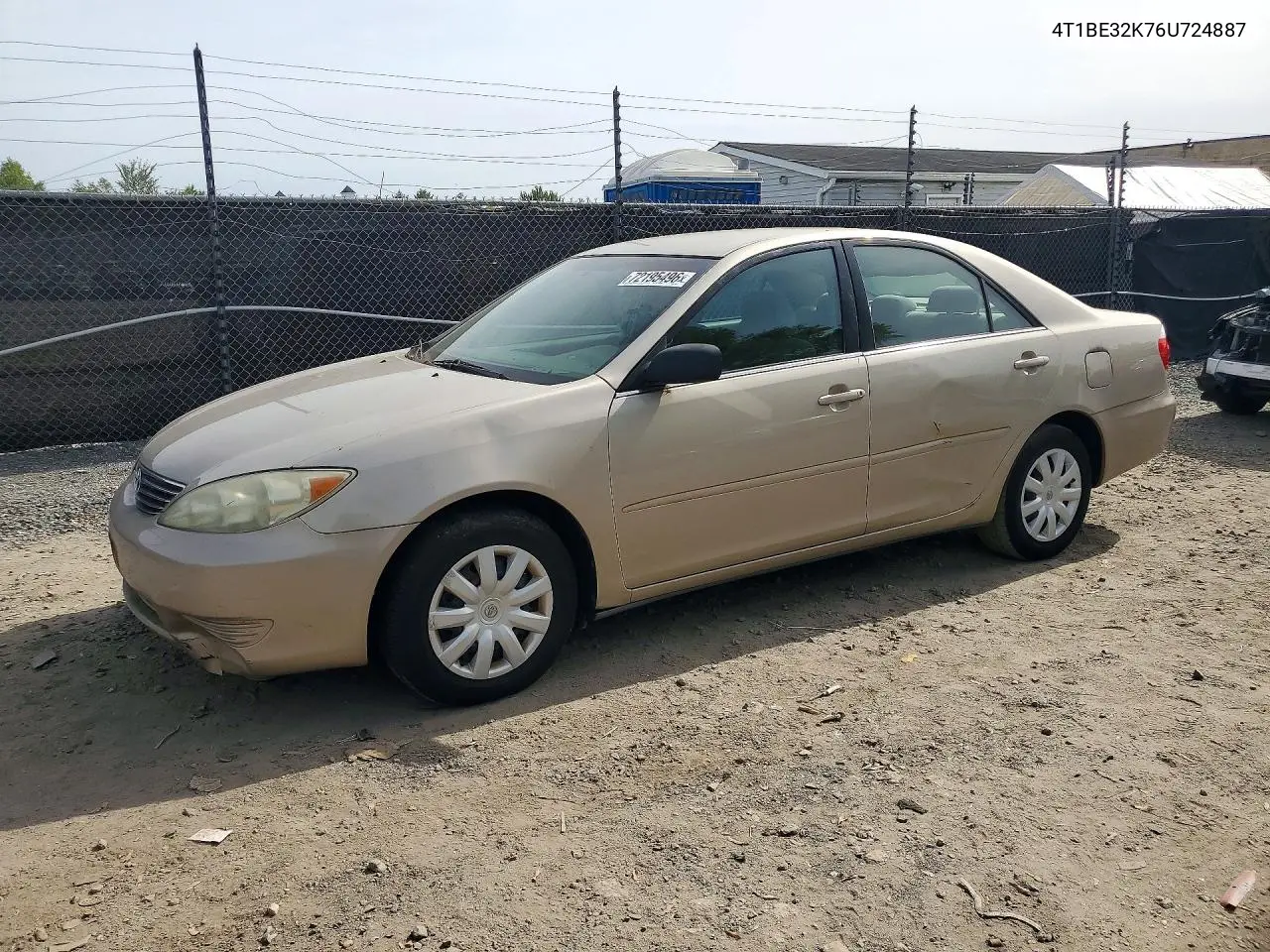2006 Toyota Camry VIN 4T1BE32K76U724887 фото 1