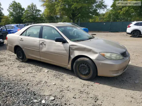2006 Toyota Camry VIN 4T1BE32K76U724887 фото 4